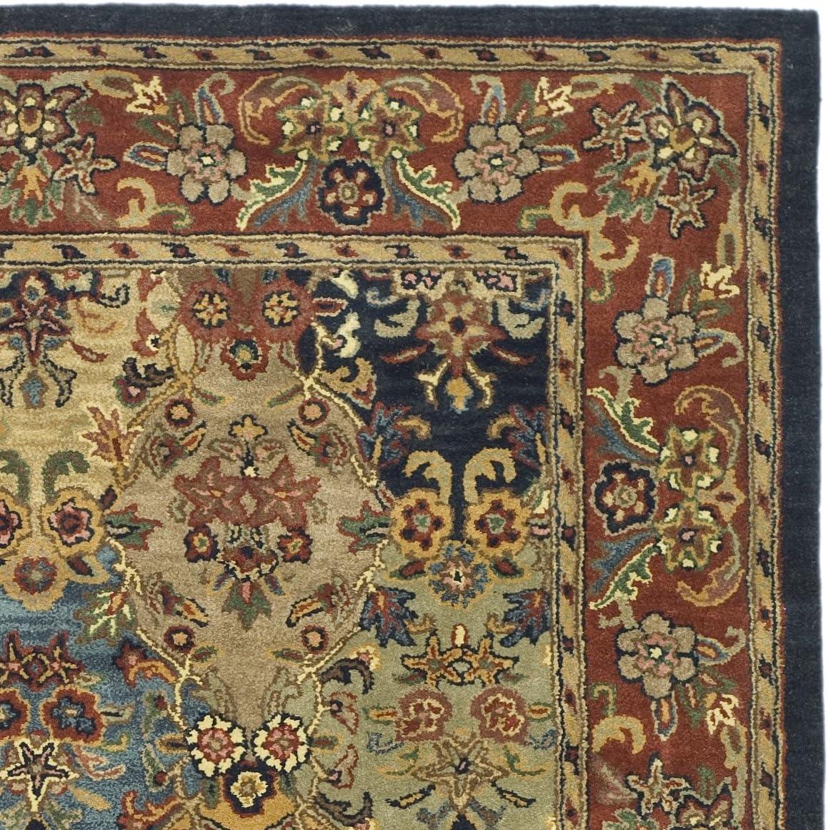 Heritage HG911 Hand Tufted Area Rug - Multi/Burgundy - 6'x9' - Safavieh.