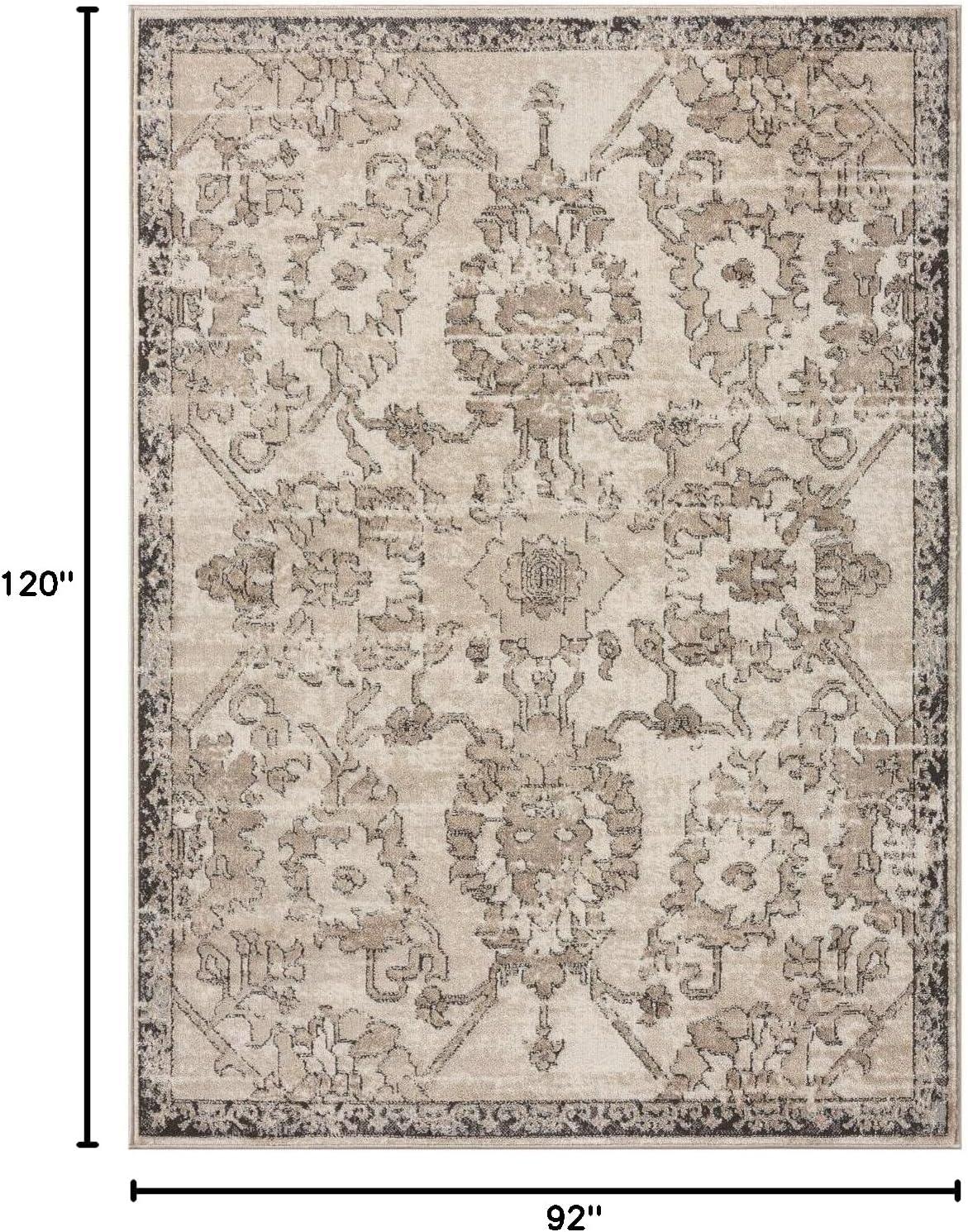 Luxe Weavers Oriental Floral Distressed Area Rug