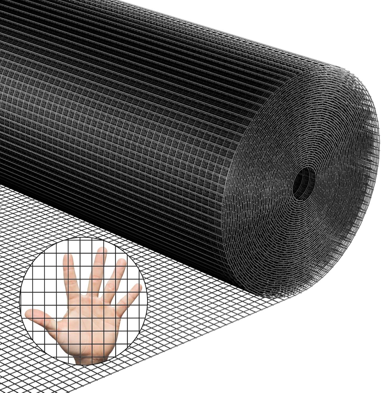 Black Vinyl Coated Metal Chicken Wire Mesh Roll