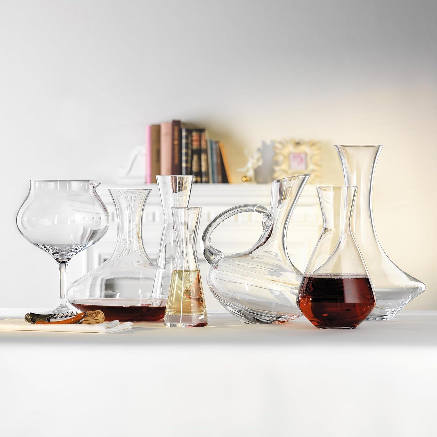 Spiegelau Authentis Decanter Set of 1, Made of Crystal, Modern Wine Decanter, Dishwasher Safe, Professional Quality Wine Gift - 1.0 L/35.3 oz, Clear