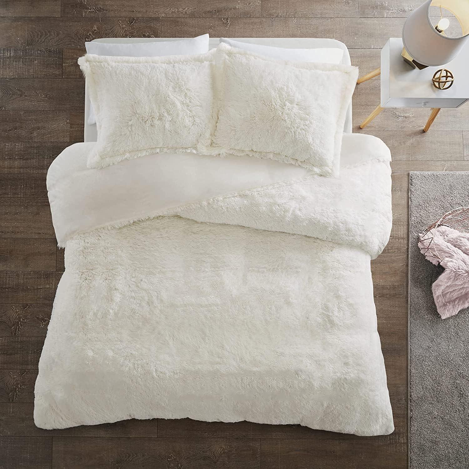 Trahan Shaggy Faux Fur Duvet Cover Set