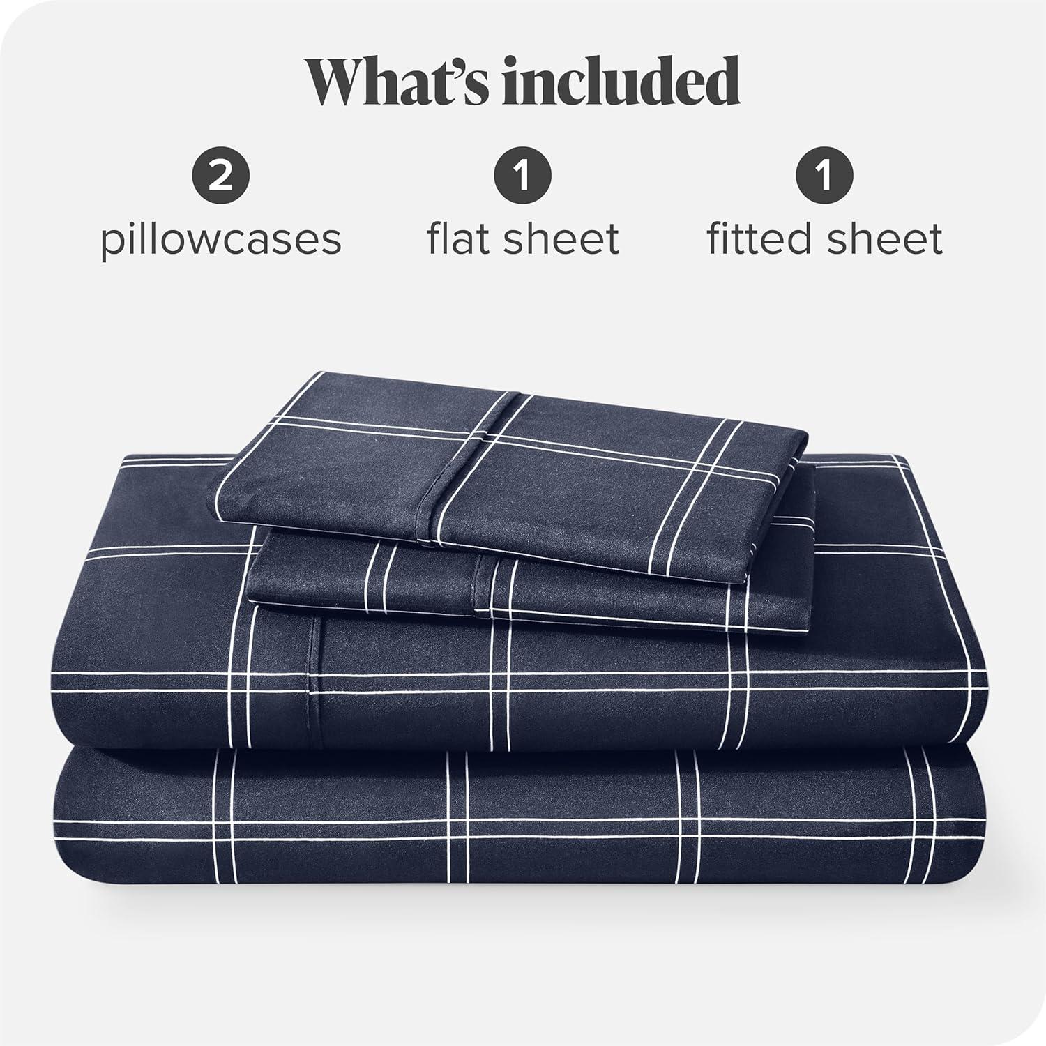 Printed Pattern Microfiber Sheet Set by Bare Home