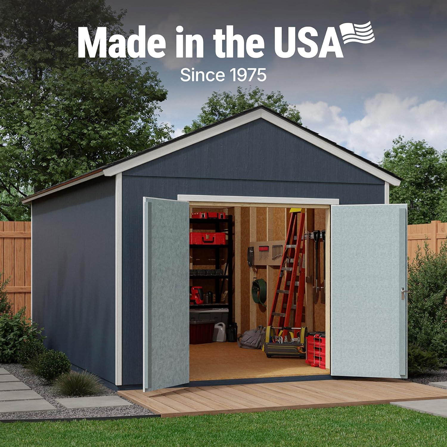 Handy Home Rookwood 10 ft. W x 16 ft. D Wood Storage Shed & Reviews | Wayfair