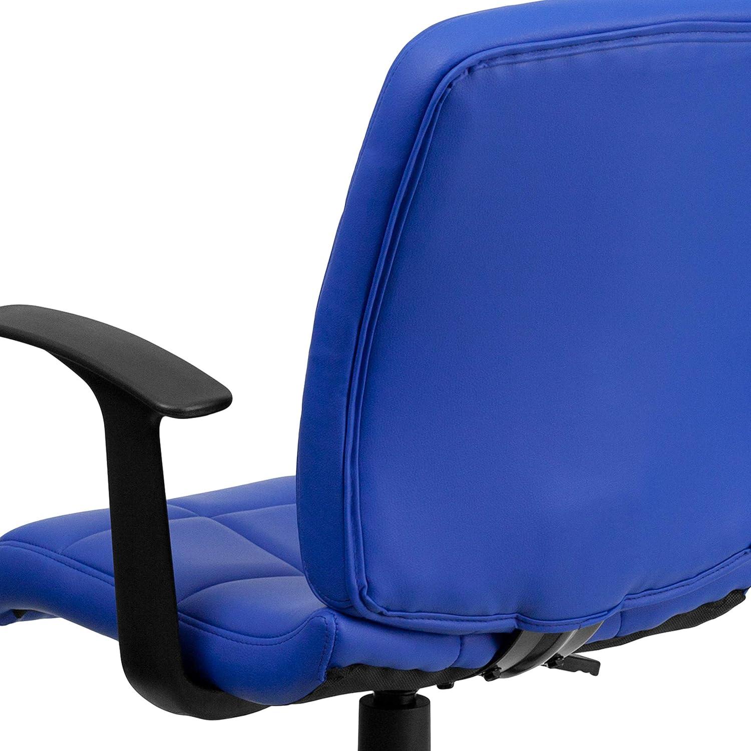 ColorLife Bonavant Mid-Back Quilted Vinyl Swivel Task Office Chair