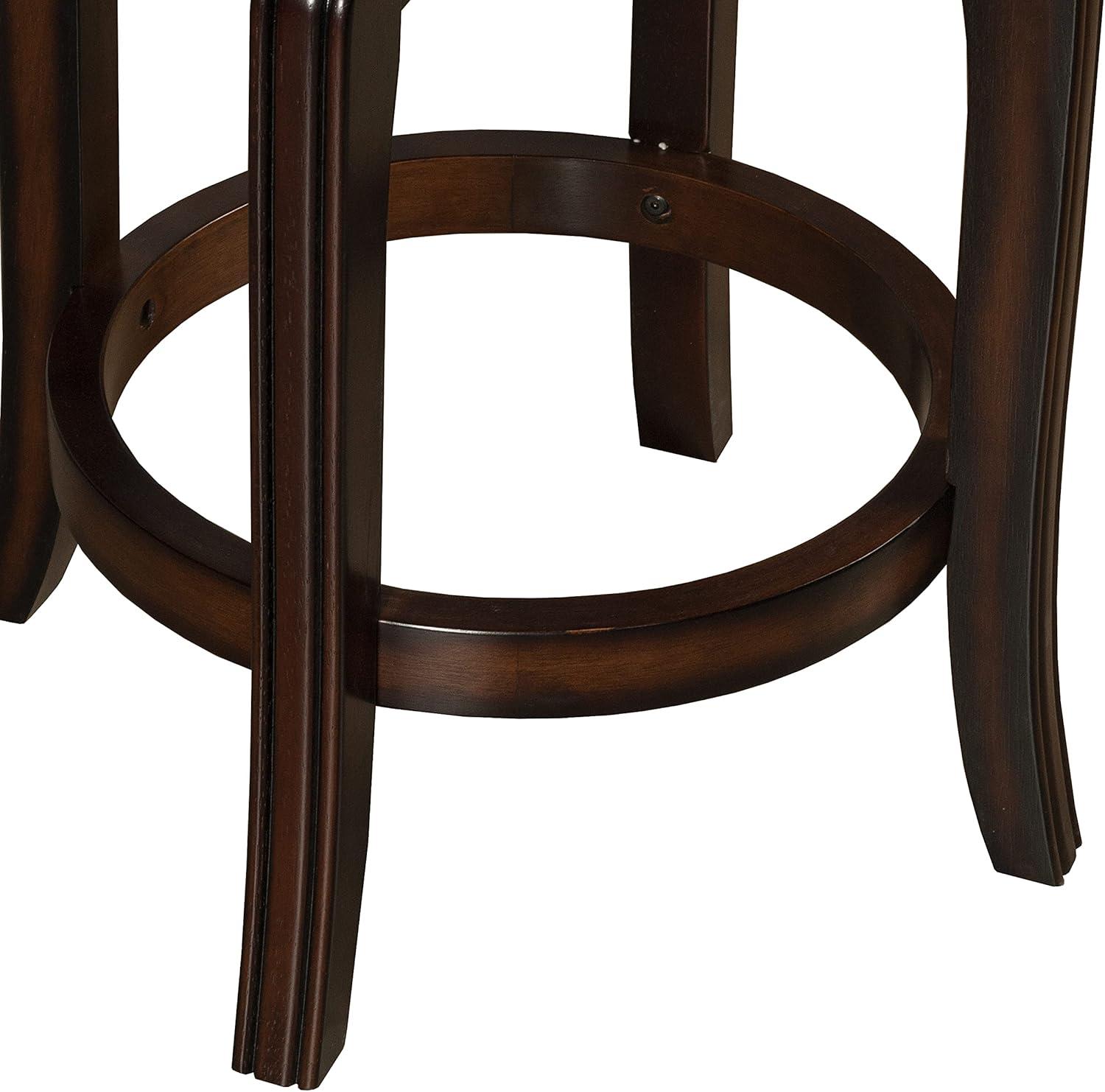 Hillsdale Napa Valley 25" Wood Contemporary Counter Stool in Dark Brown