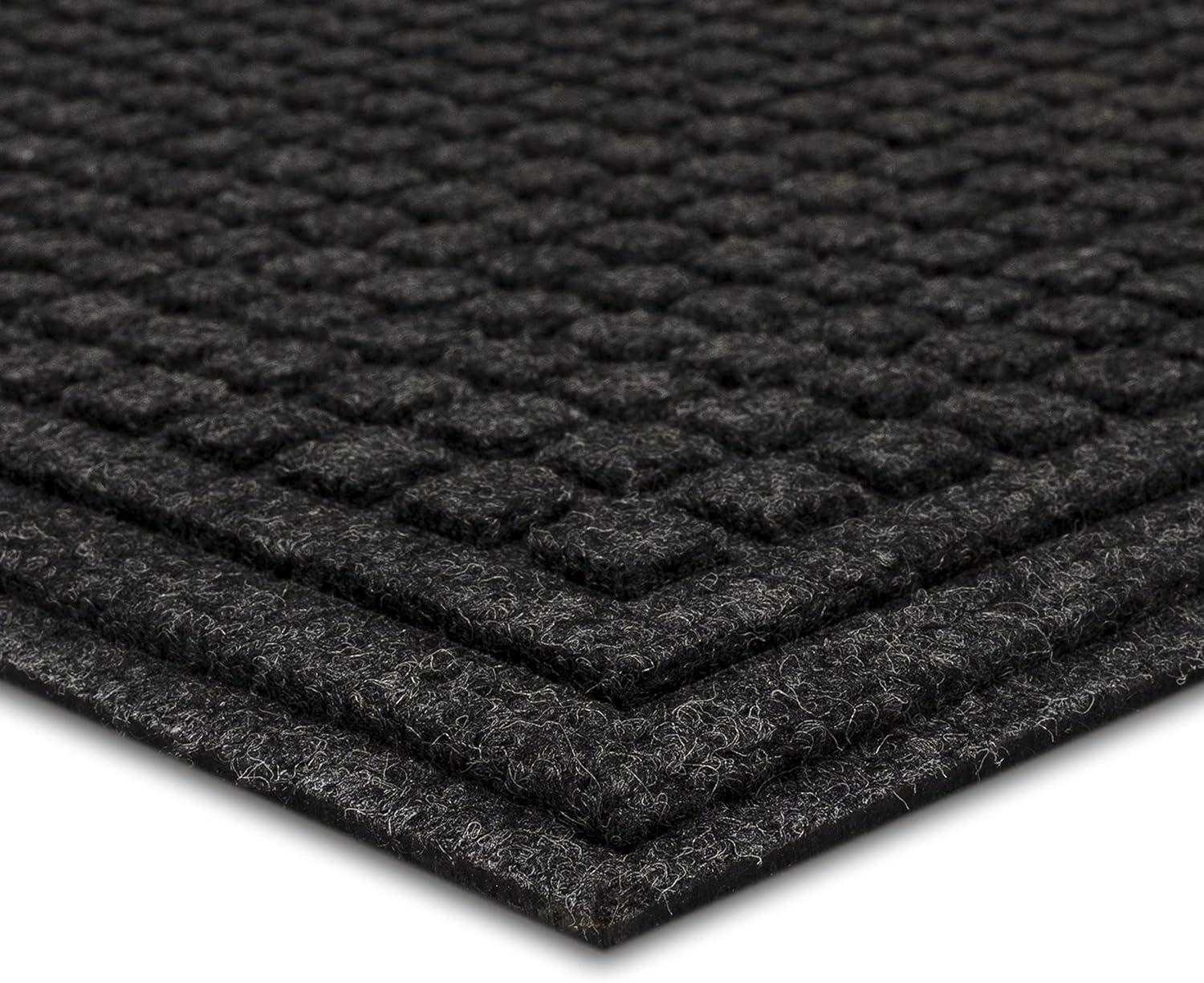 Mohawk Home Waffle Grid Impression Door Mat, Brown, 3' x 4'