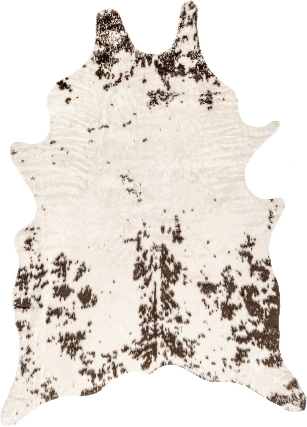 nuLOOM Marcia Machine Washable Faux Cowhide Area Rug