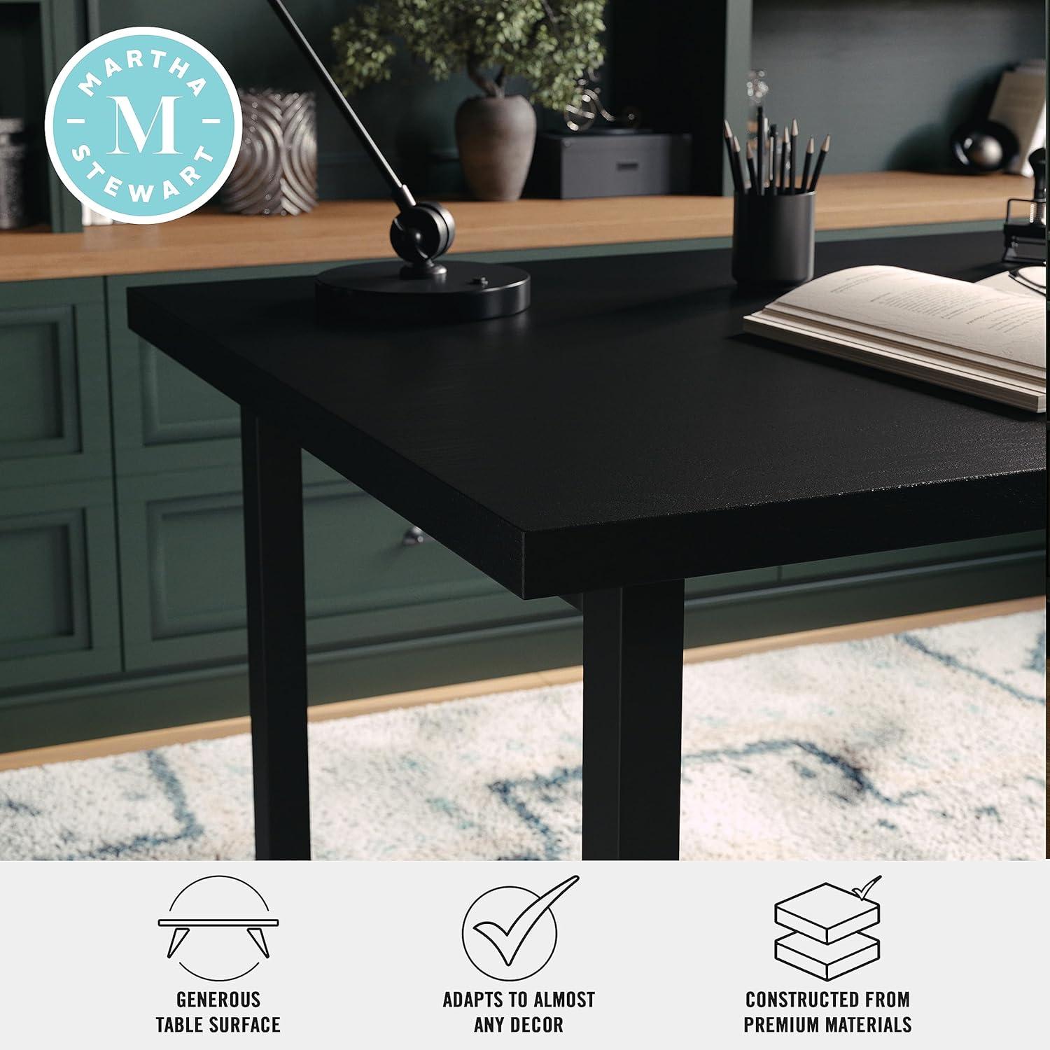 Martha Stewart Martha Stewart Beckett Home Office Trestle Desk with Shelves