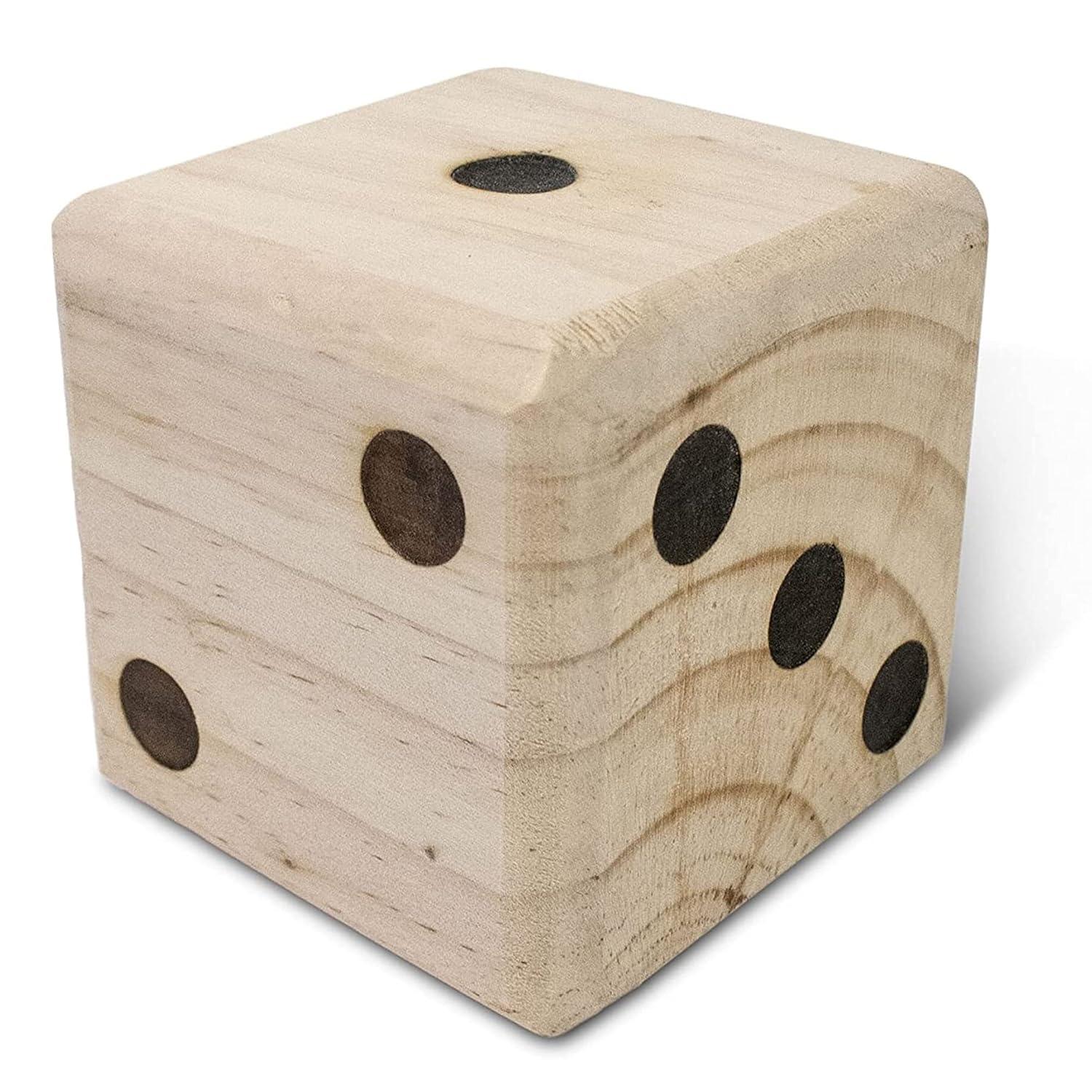 Oversized Wooden Yard Dice
