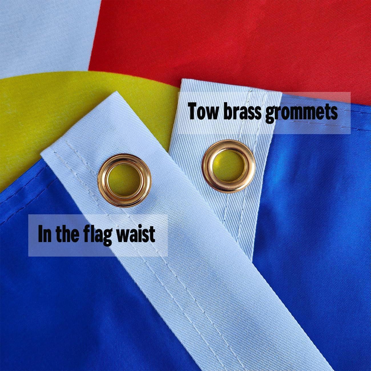 Colorado State Flag Polyester Fiber 3x5 Feet Flag, Bright Colors And Anti-ultraviolet Fade Flag Indoor Outdoor Banner