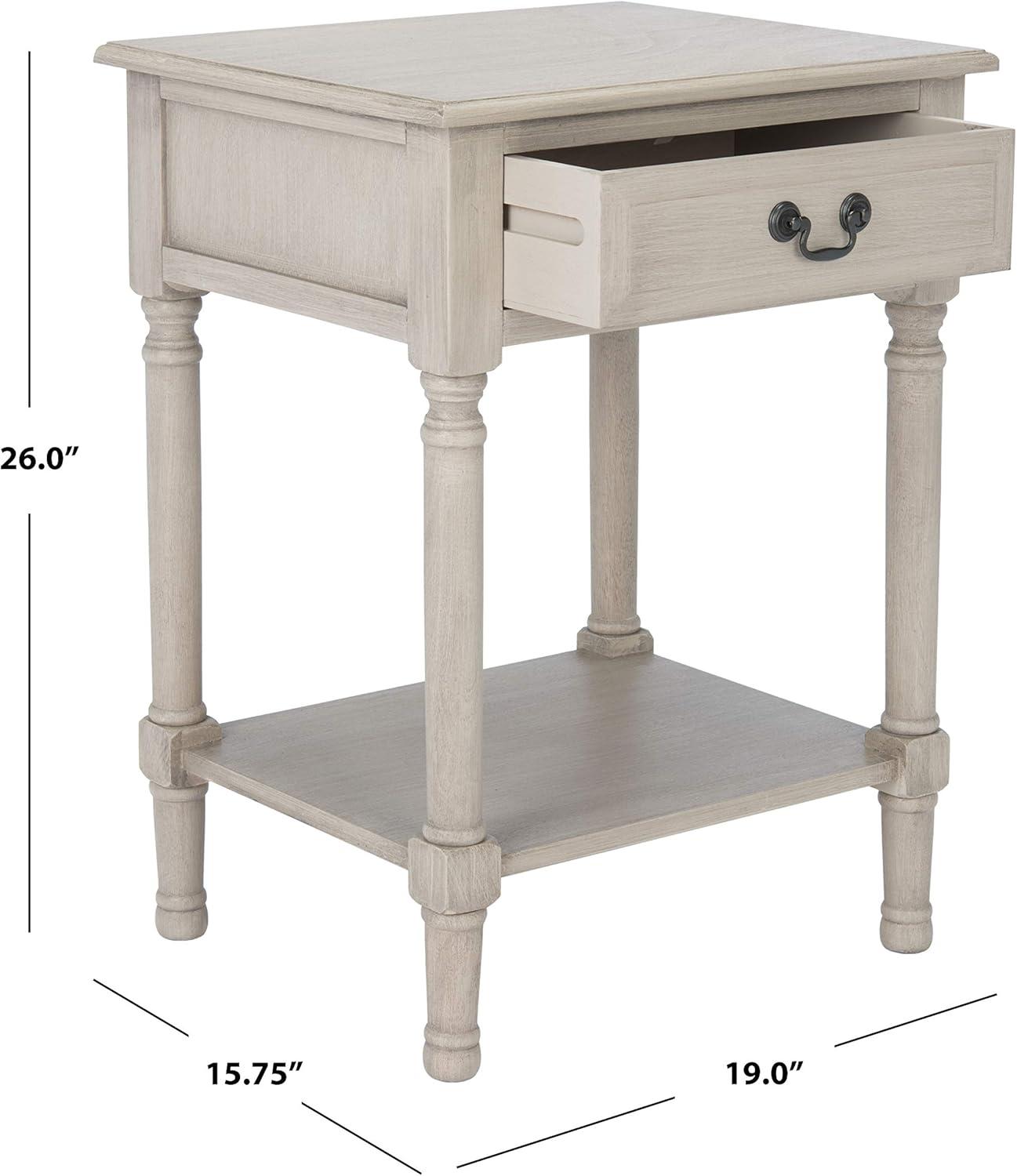 Whitney 1 Drawer Accent Table - ACC5705D - Greige - Safavieh