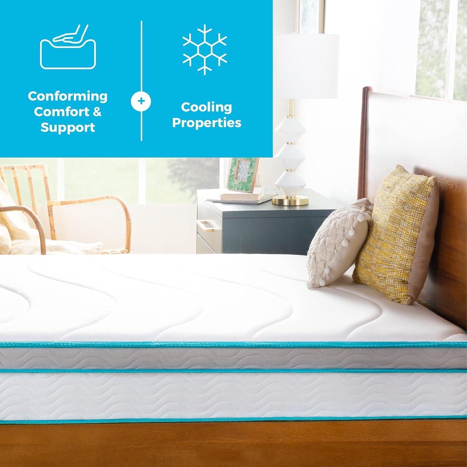 Linenspa Essentials 8 In. Firm Gel Memory Foam Hybrid Mattress