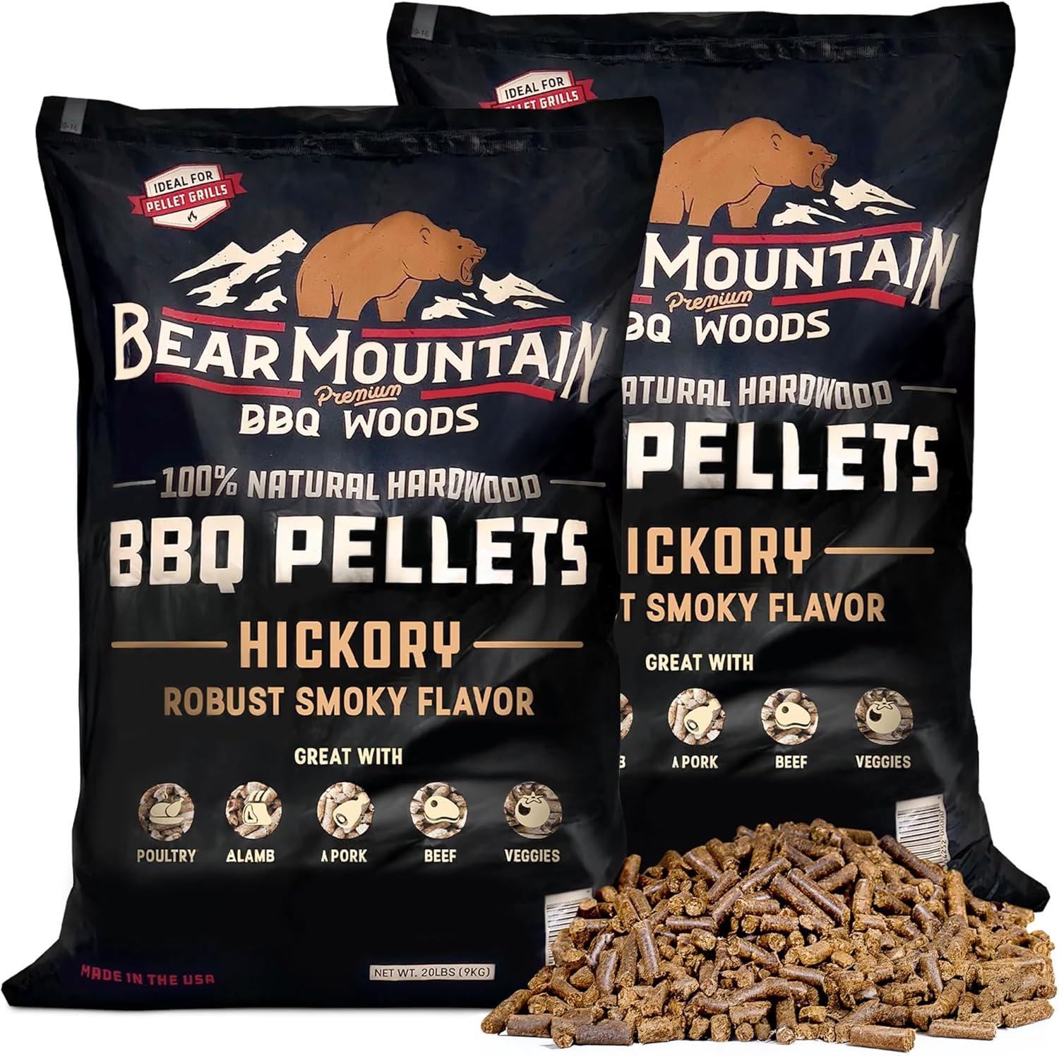 Bear Mountain BBQ Bear Mountain BBQ All-Natural Hardwood Hickory Smoker Pellets