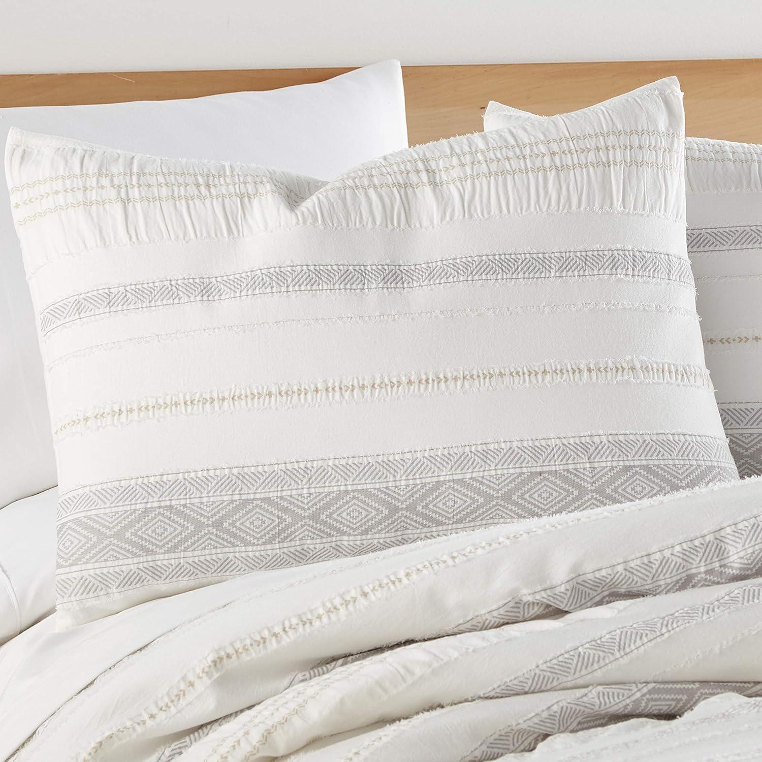 Pickford King/Cal King Comforter Set - Taupe, Grey & Cream - Levtex Home