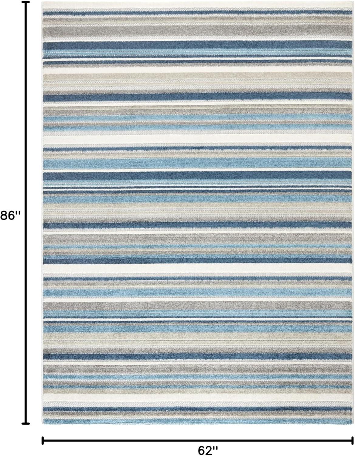 TOWN & COUNTRY EVERYDAY Rio Multicolor Stripe Indoor Outdoor Area Rug