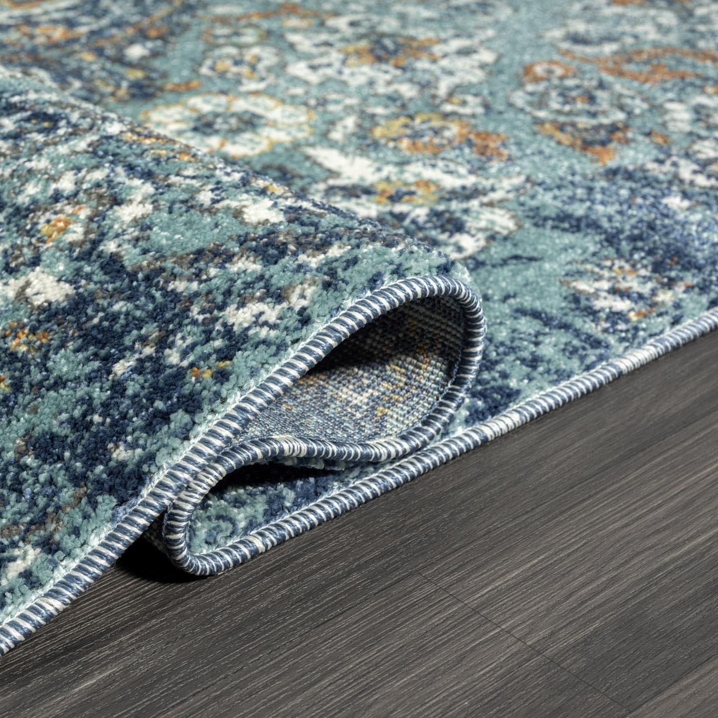 Luxe Weavers Victoria Collection Cream 9x12 Floral Area Rug