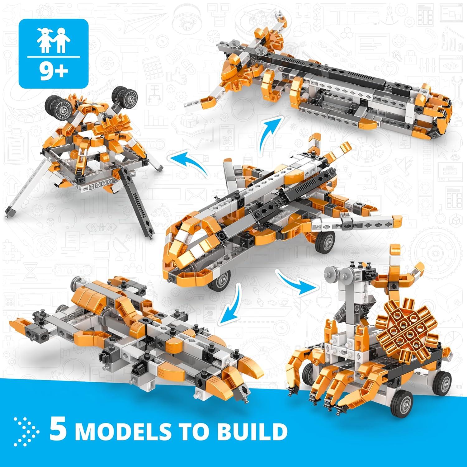 Engino- Inventor STEM Toys, Space Shuttle Kit, Construction Toys for Kids 9+