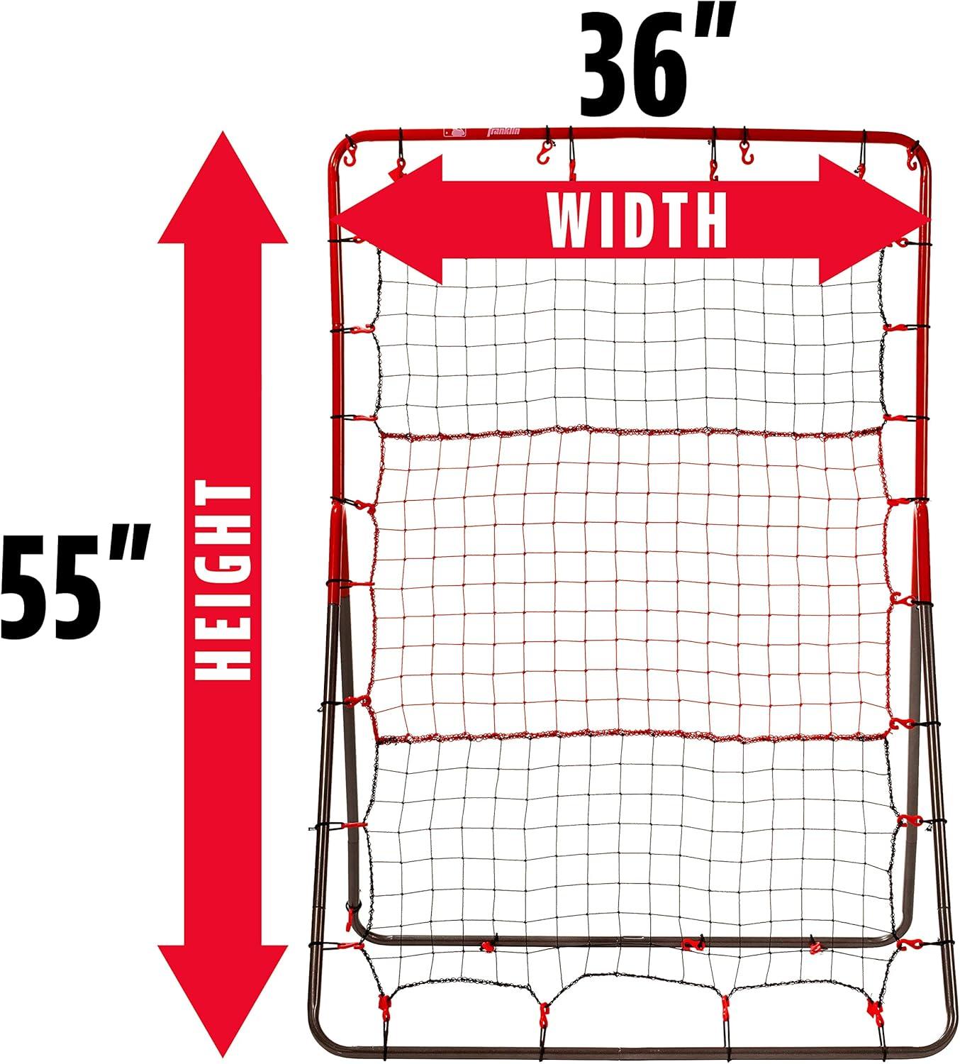 Franklin Sports Switch Hitter Baseball Pitching Target + Rebounder Net