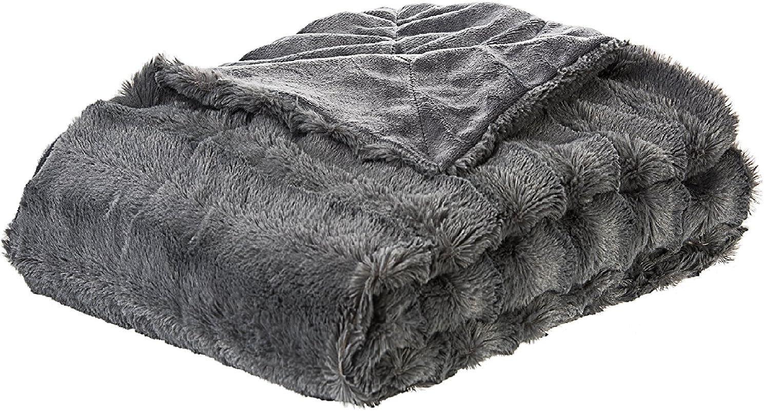 Cheer Collection Ultra Soft Faux Fur Throw Blanket