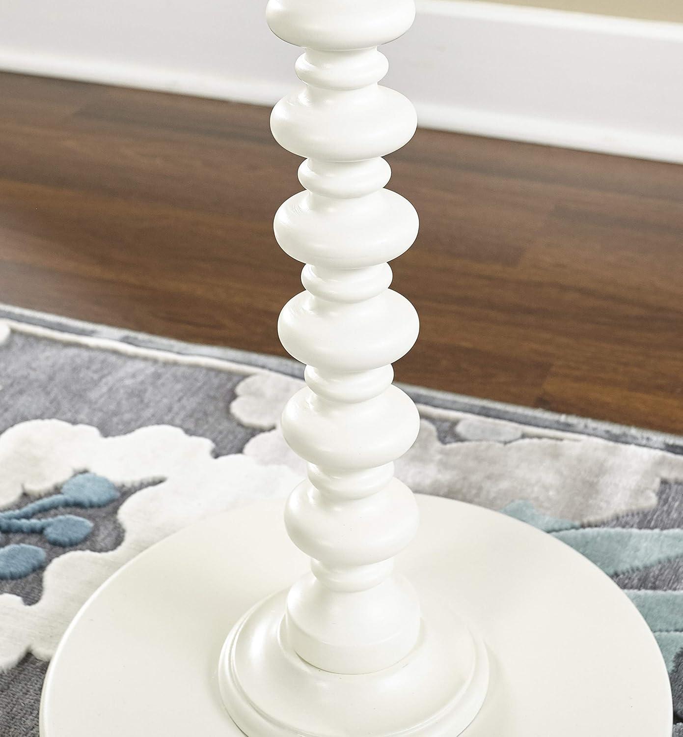 Powell Round Spindle Side Table, Multiple Colors