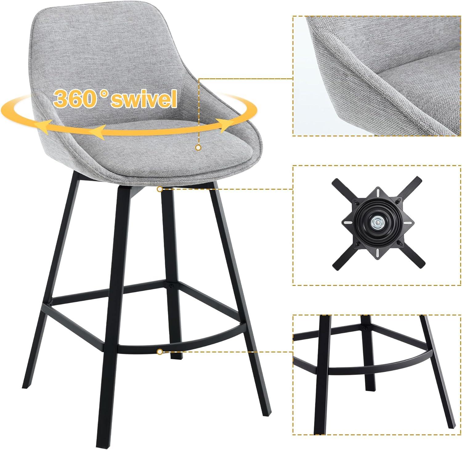 Absalom Swivel 25.2'' Counter Stool