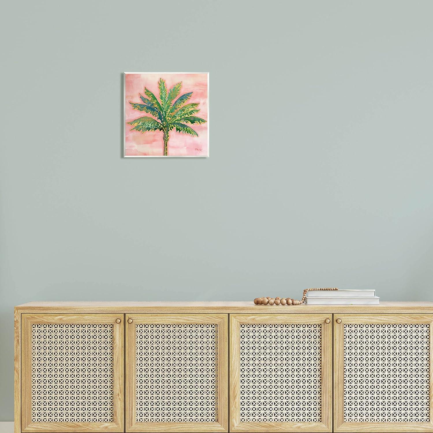 Sunset Palm Tree Glam Detail Botanical & Floral Graphic Art Unframed Art Print Wall Art