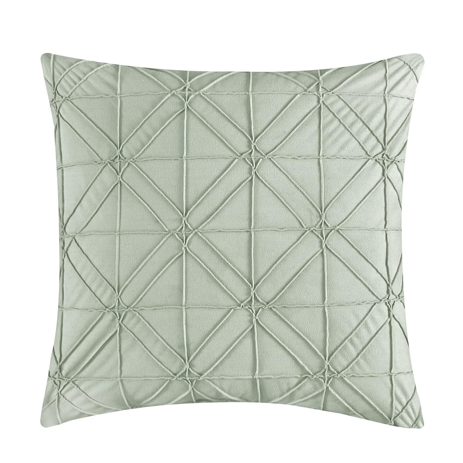Chic Home Holly 6-Piece Solid Comforter Set, Queen, Green