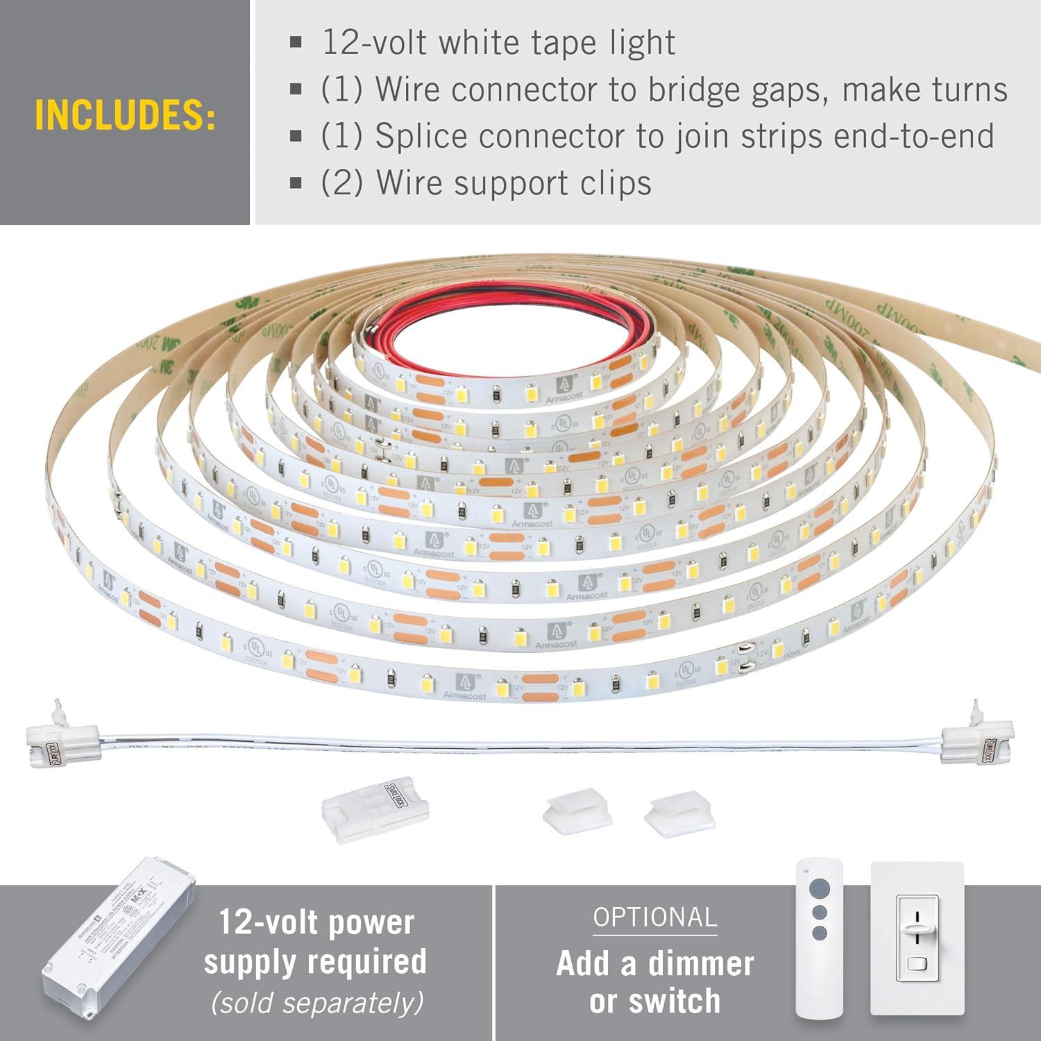 RibbonFlex Pro Bright White 16.4 ft LED Strip Light, 4000K