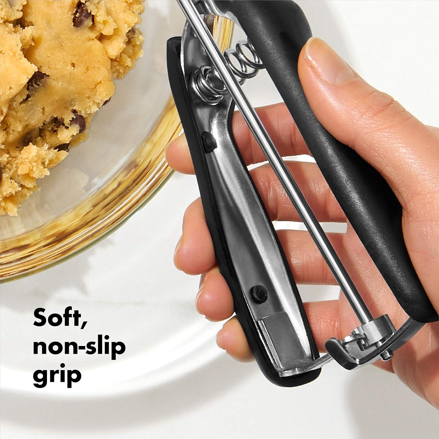 Large Stainless Steel Cookie Scoop with Non-slip Grip