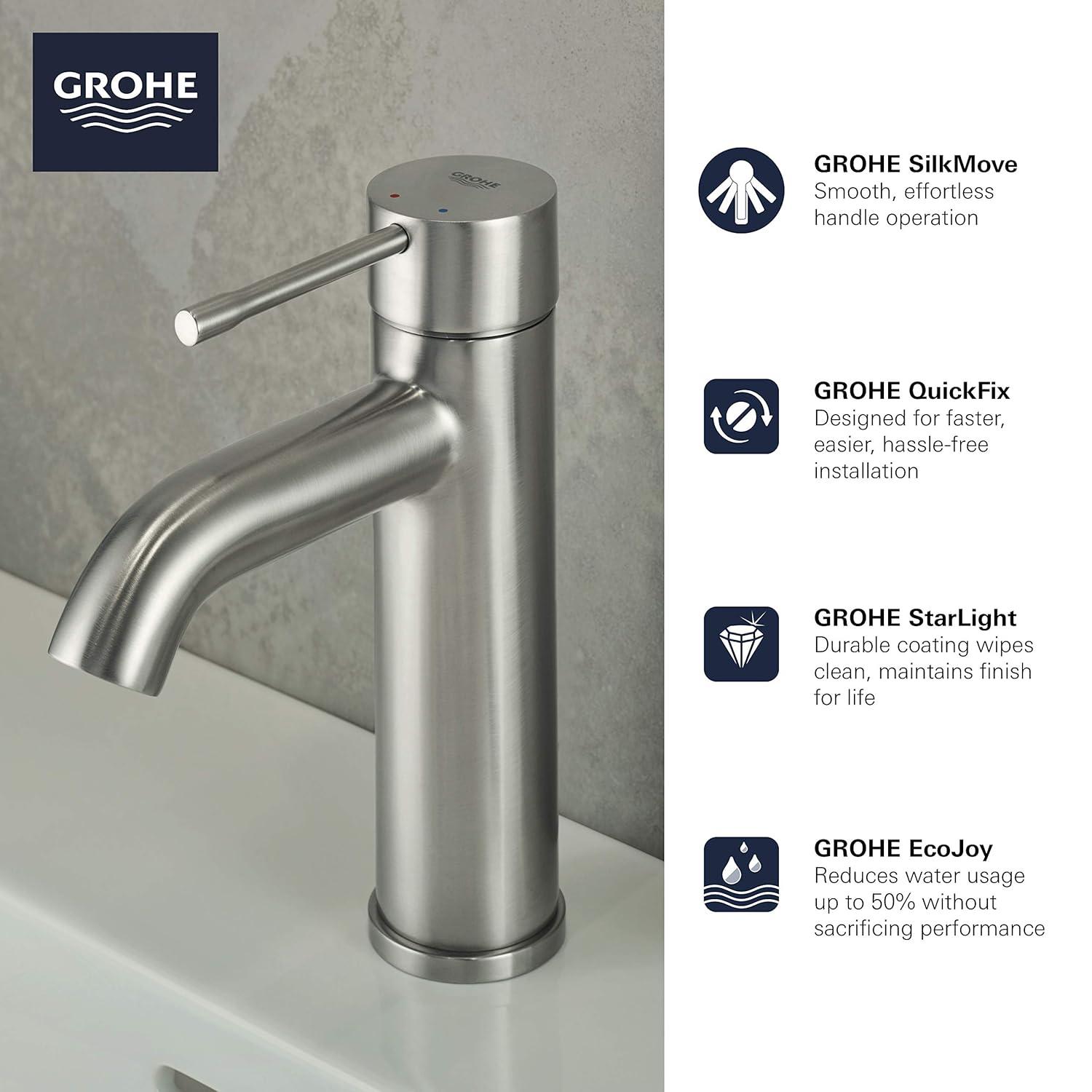 Essence New Single Hole Bathroom Faucet with Drain Assembly