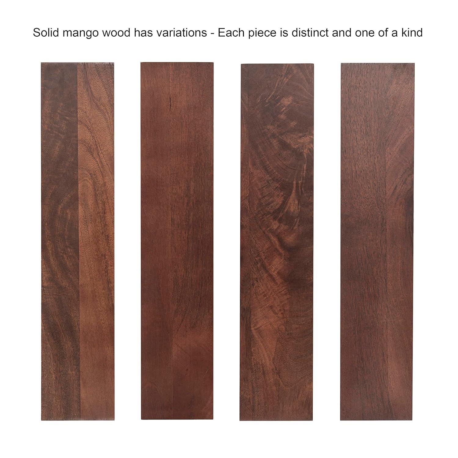 Kate and Laurel Prema Framed Wall Mirror, 26x26, Walnut Brown