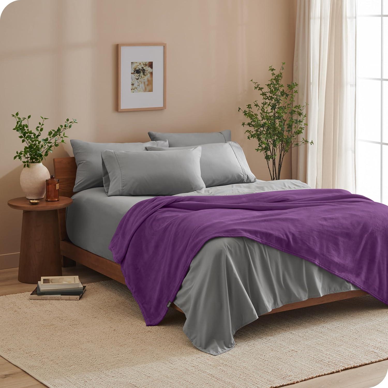 Bare Home Bare Home Microplush Fleece Blanket - Fuzzy, Warm, Bed/Throw Blanket