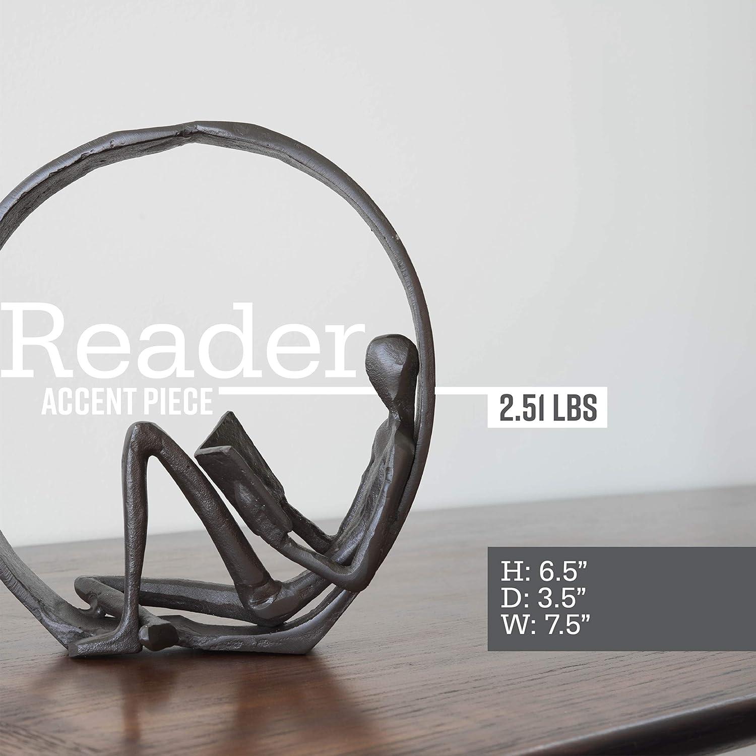 Danya B Encircled Reader Iron Sculpture