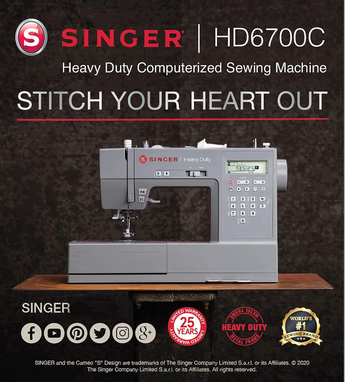 Singer HD6700C Heavy Duty 6700C Sewing Machine - Gray