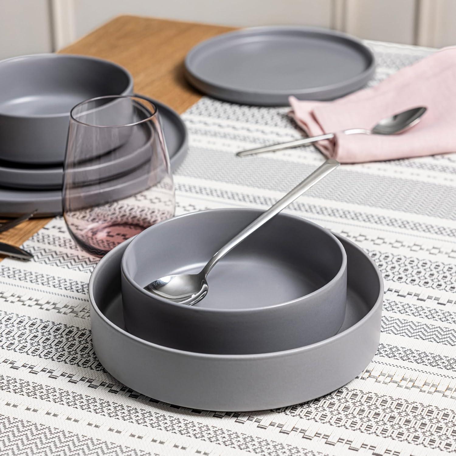 over&back Reversible Striped Table Runner