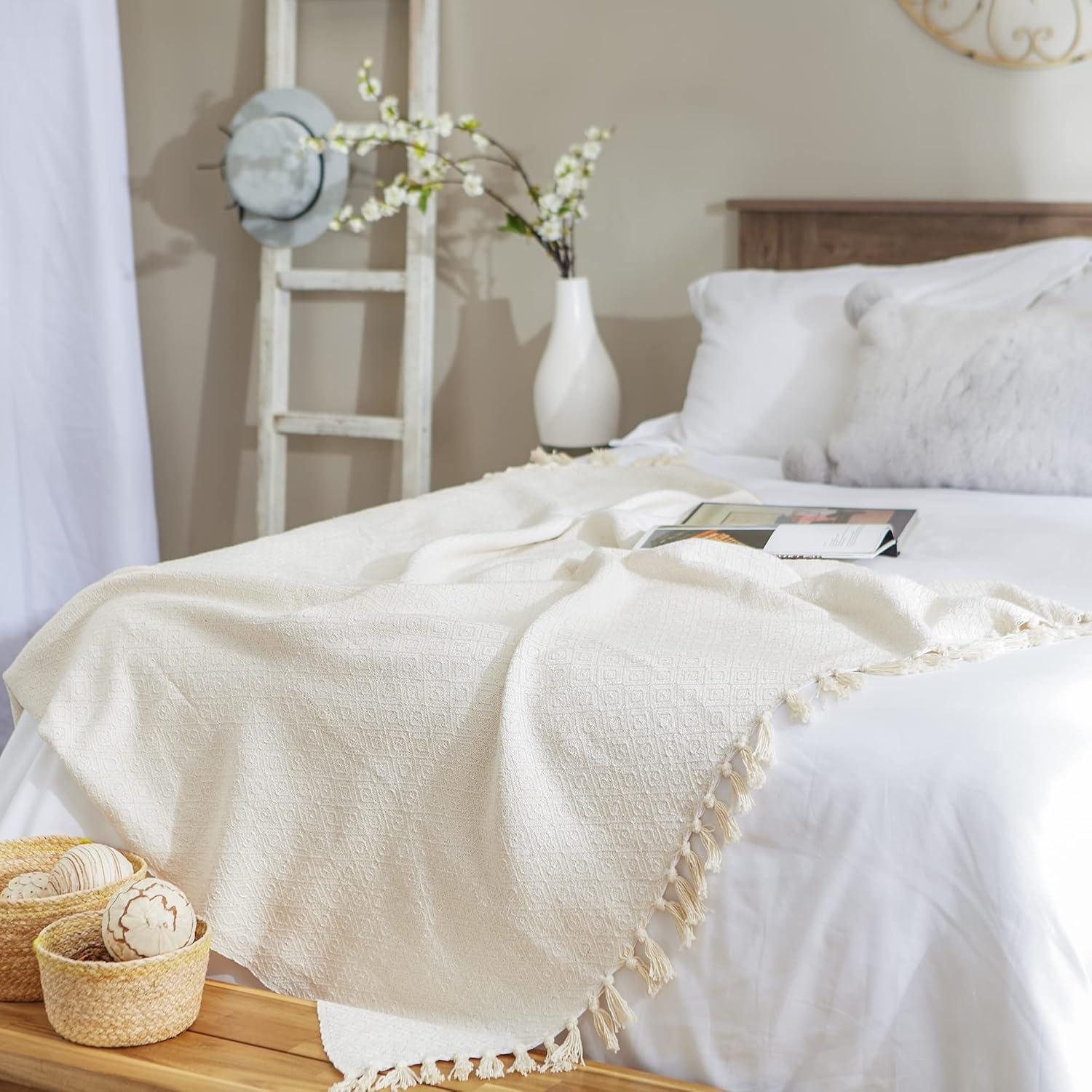 Design Imports Hand Woven Throw Blanket