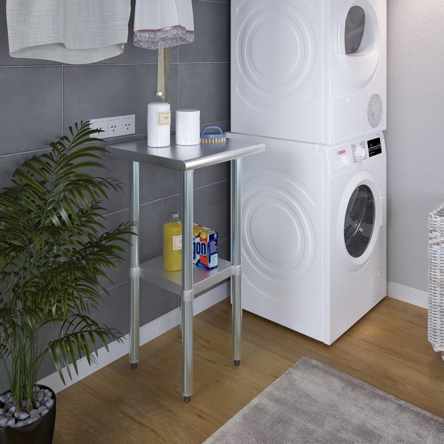 Amgood 18 in. x 18 in. Stainless Steel Table