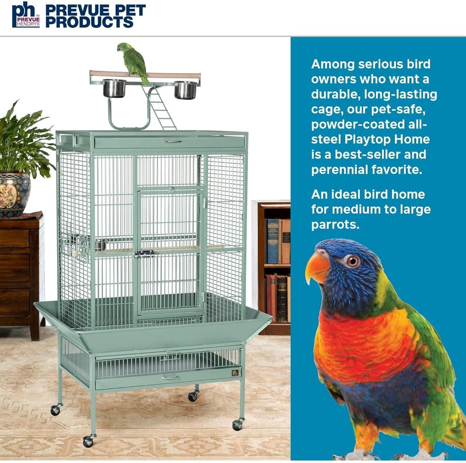 Prevue Pet Products Select Wrought Iron Sage Green Bird Cage