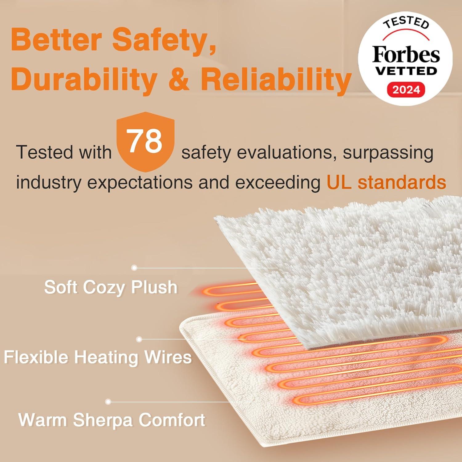 Beautyrest Beautyrest Heated Oversized Microlight to Berber Blanket