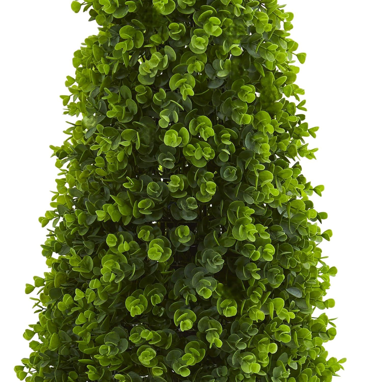 Nearly Natural 3-ft Eucalyptus Topiary Artificial Tree (Indoor/Outdoor)