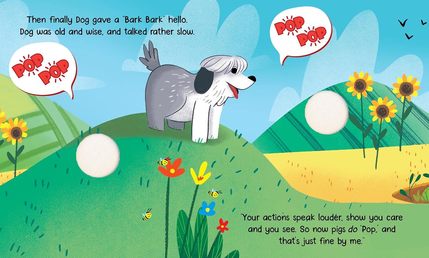 Farm Friends Pink Plush Pig Board Book for Kids