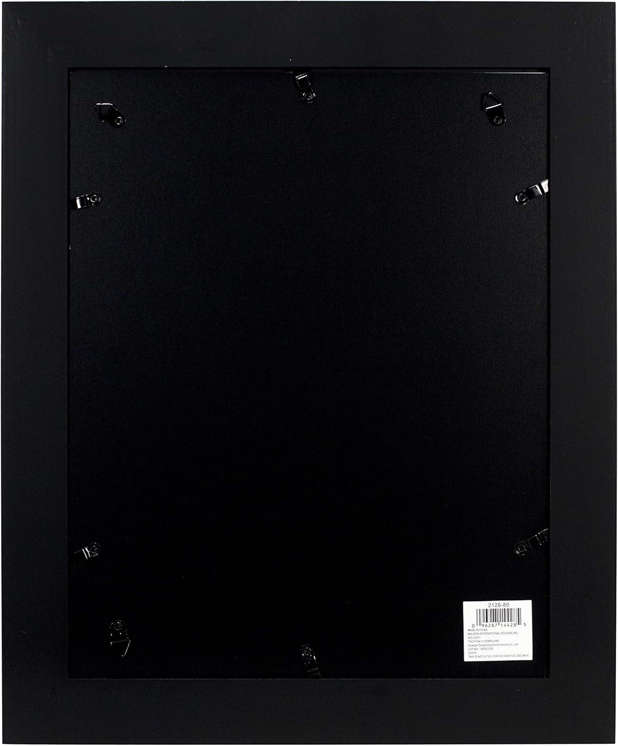 Malden 8" x 10" Glass Wall Mounted Frames, Black