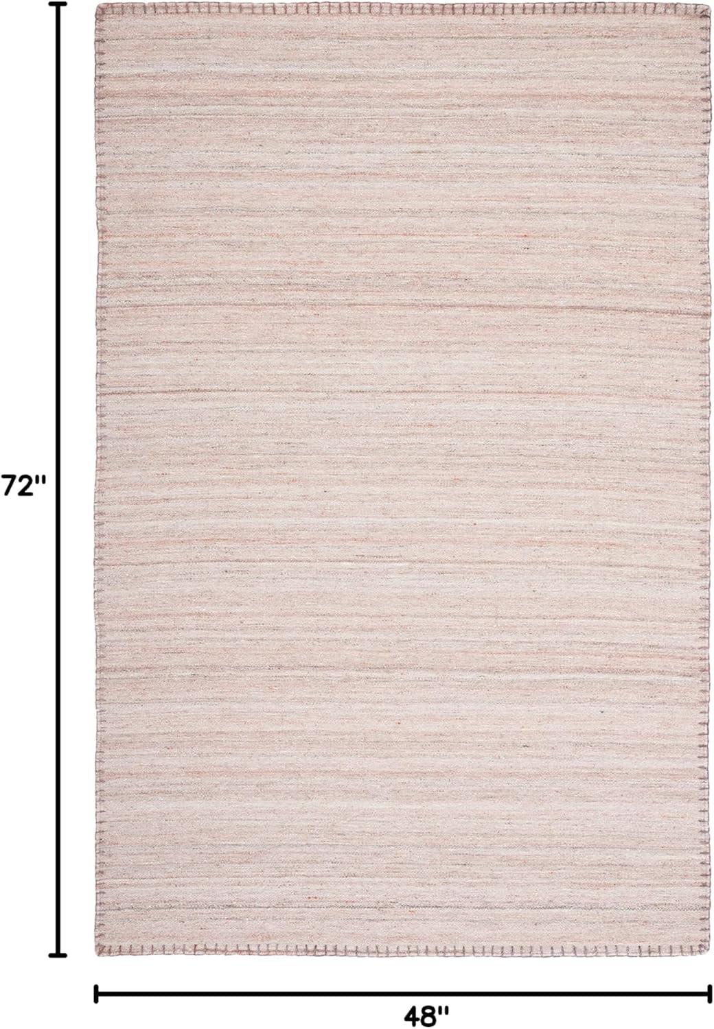 Kilim KLM651 Hand Woven Area Rug - Light Pink - 4'x6' - Safavieh.