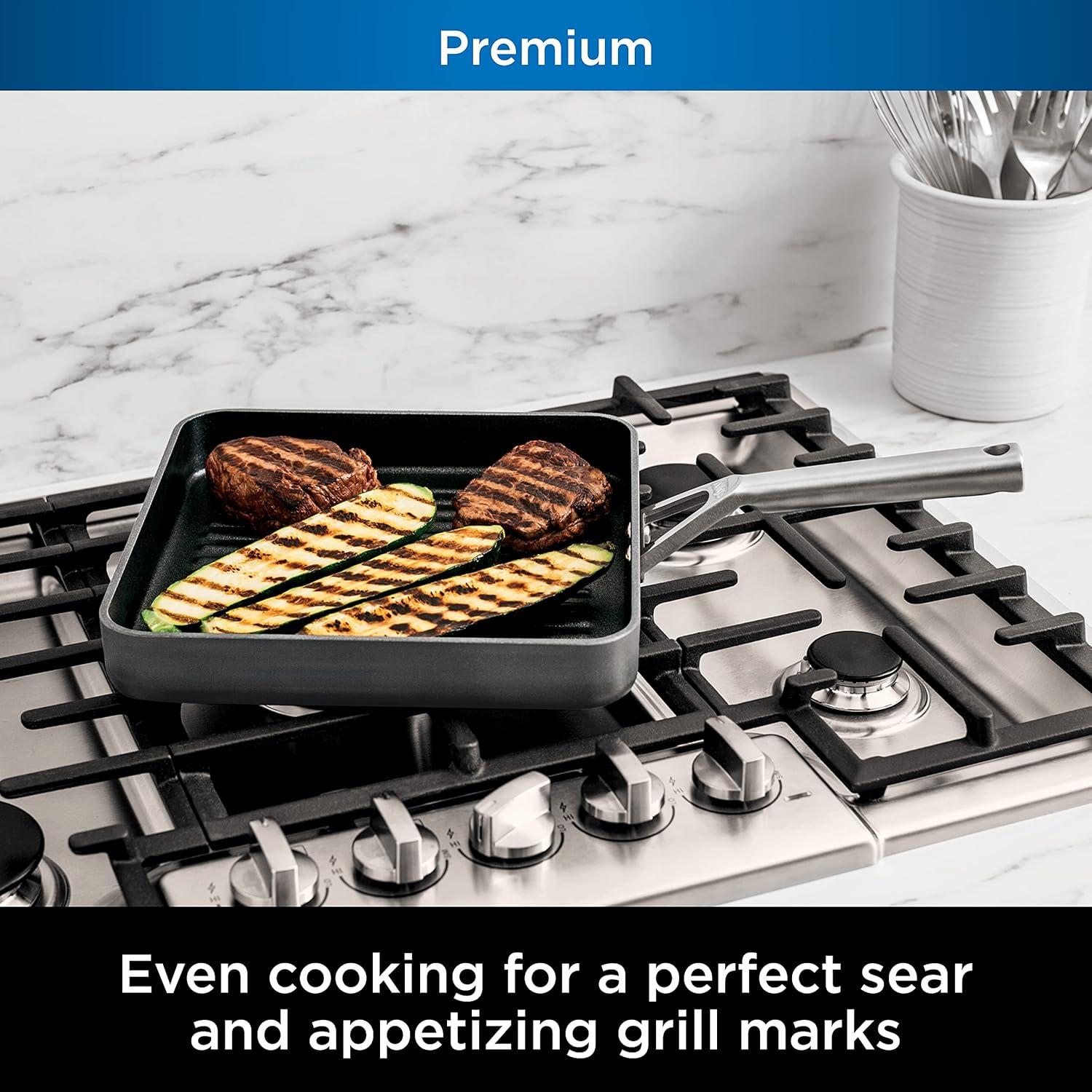 Ninja Neverstick Premium 11-inch Square Grill Pan