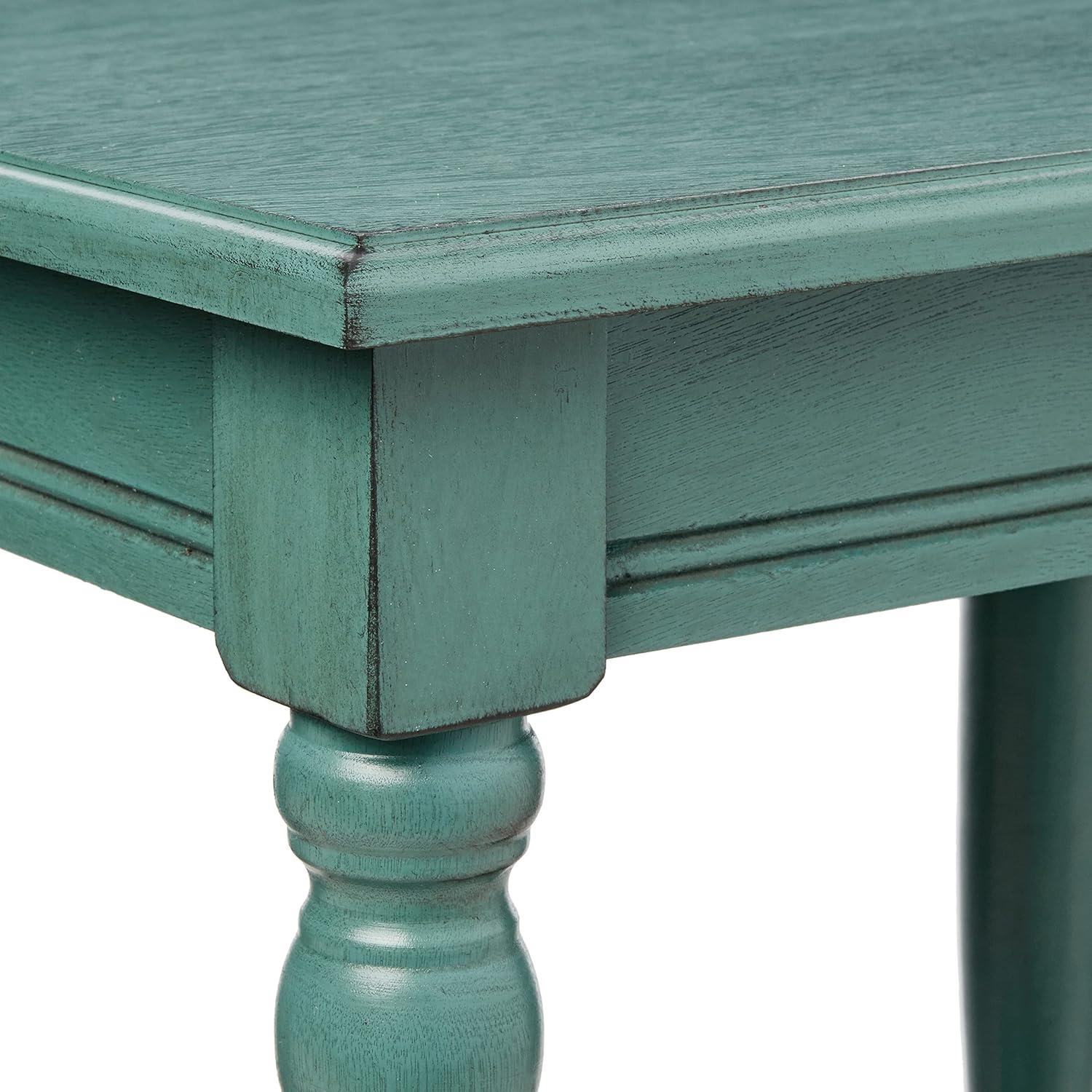 Decor Therapy Accent Table with Storage, Casual Style, Modern End Table, Sturdy, Blue Gray - (24" x 19.5" x 15.75")