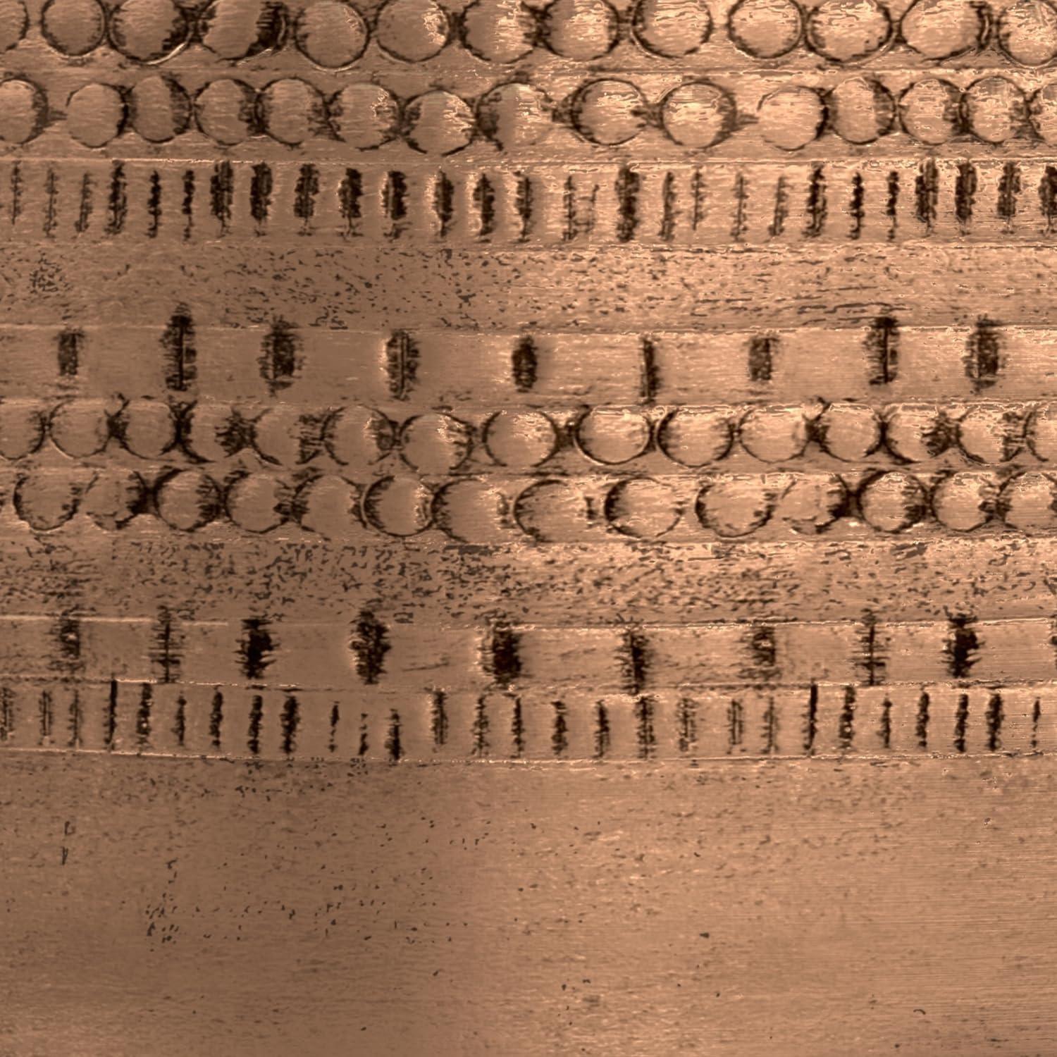 Dakota Fields Johnsen 15 in Large Iron Metal Drum Accent Side End Table