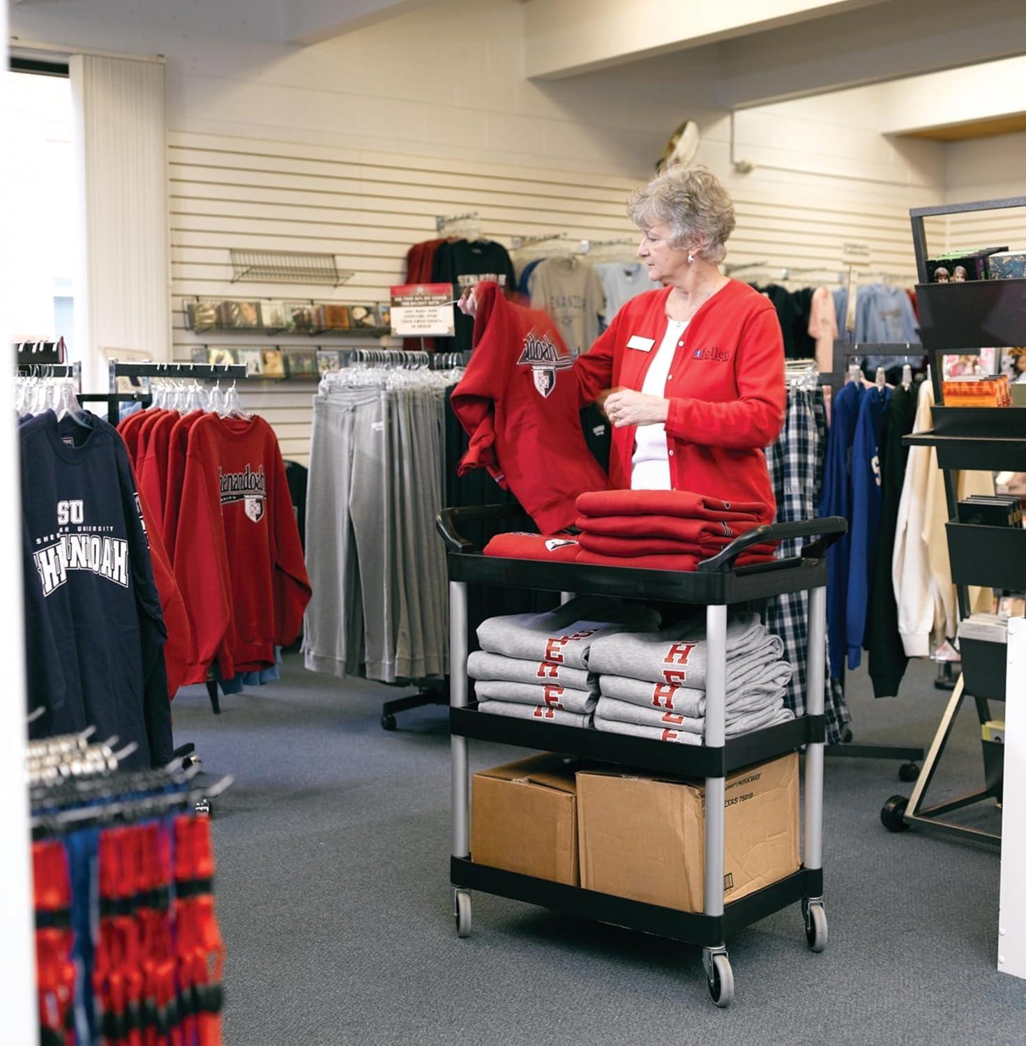 Rubbermaid Commercial Products 37.75'' H x 18.63'' W Utility Cart with Wheels