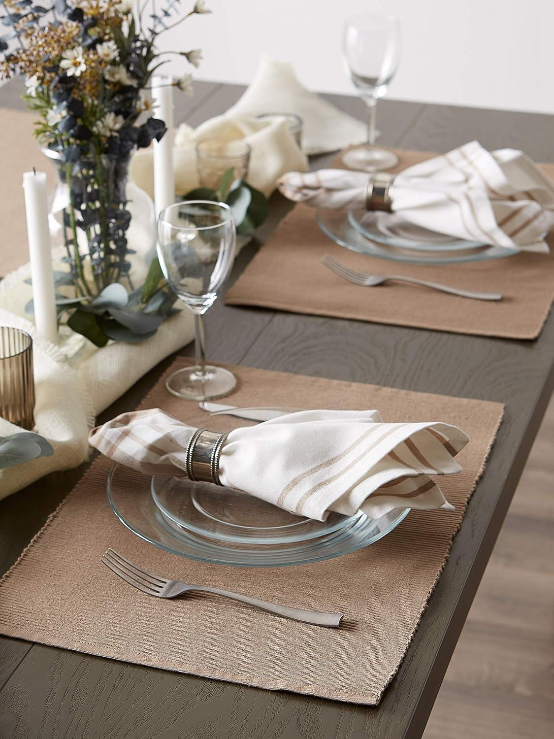 Pumpkin Spice 6 Piece Cotton Placemat Set (Set of 6)