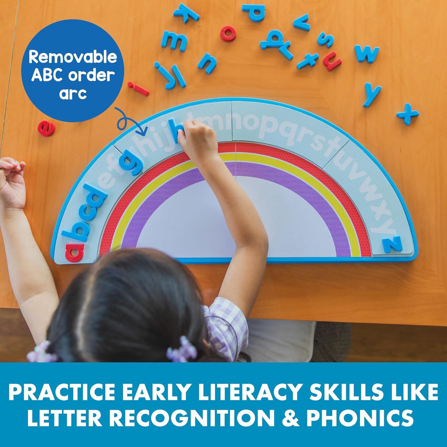 Educational Insights ABC Arc Mat Alphamagnets Set, 46 Pieces, Preschool Alphabet Learning Toys, Ages 3 and up