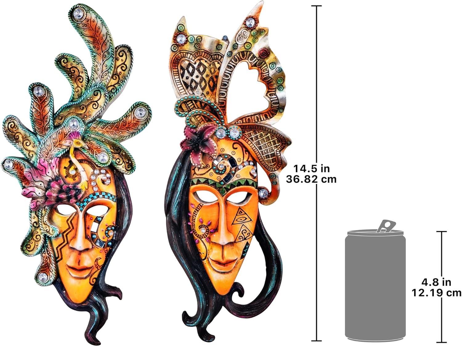 Design Toscano 2 Piece Masquerade Mask Wall Décor Set | Wayfair